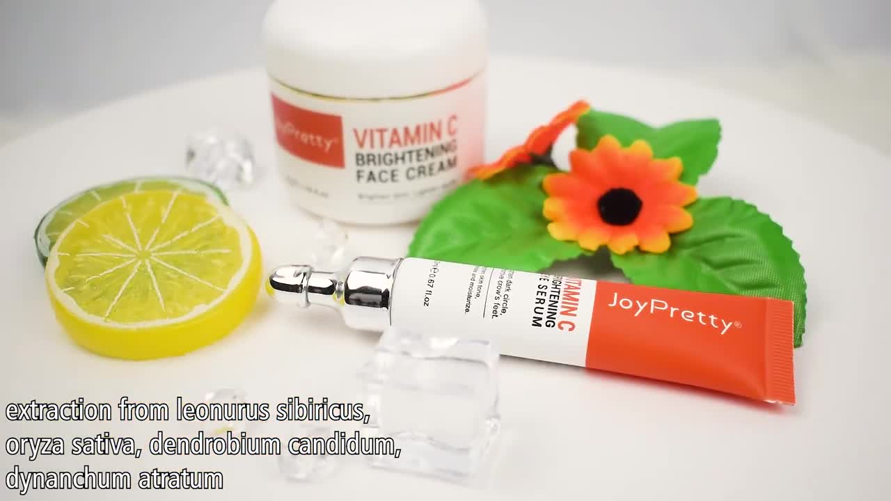 JoyPretty Vitamin C Eye cream Whitening Dark Circles Removal Fade Eye Bags Anti Wrinkle