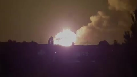 At night, the Armed Forces of Ukraine hit the warehouses of the Russians BC in Novaya Kakhovka