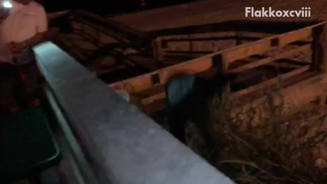 Guy tries to jump up ledge falls off into bush sand