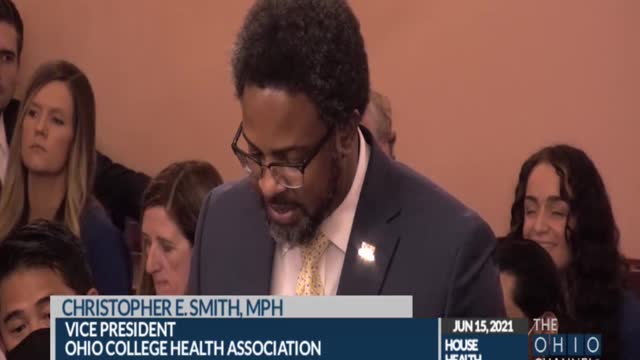 Ohio House Bill 248, Christopher Smith, MPH, Ohio College Health Association, OPPOSES HB248