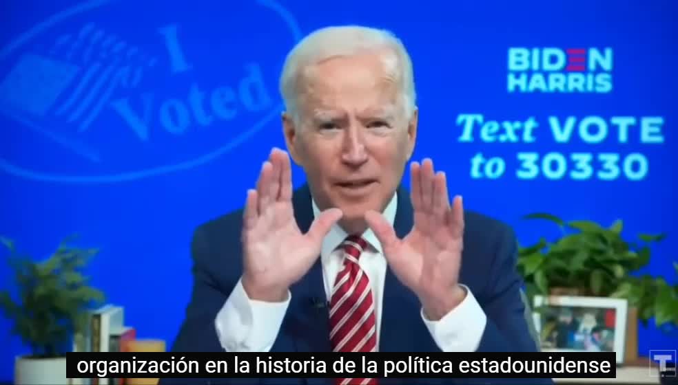 Biden se jacta de tener “la organización de FRAUDE electoral más extensa e inclusiva” de la historia