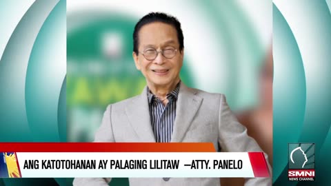 Ang katotohanan ay palaging lilitaw —Atty. Panelo