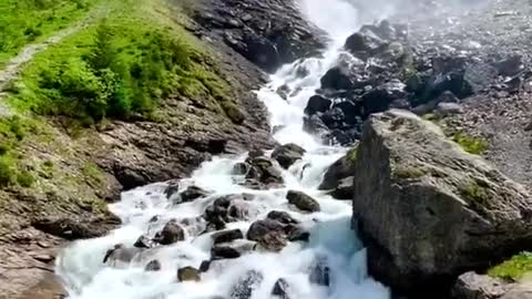 Beautiful weterfalls of switzerland