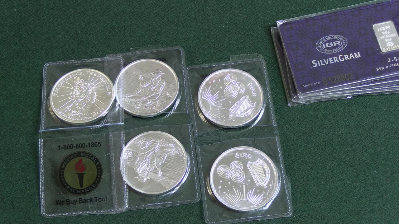 Silver rounds & bars from Money Metals