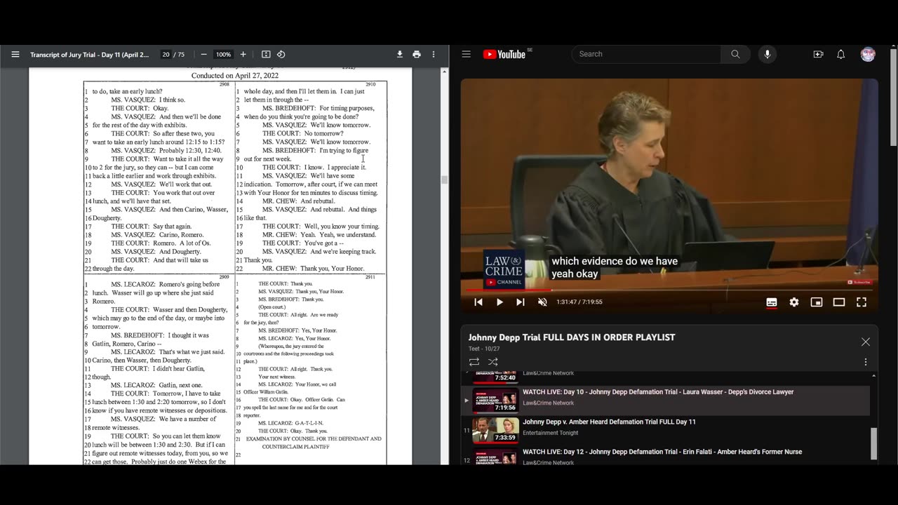 Couples react: Depp vs Heard transcripts of the trial day 10 (part 1)