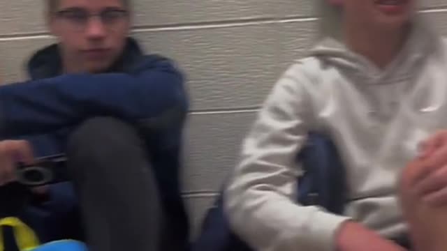 it's a whole tornado coming and they think a hallway will stop it