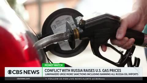 Conflict with Russia causing U.S. gas prices to surge