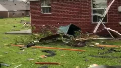 Aftermath of Massive Storm in Monroe Louisiana