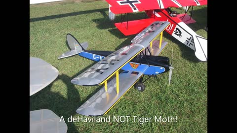 A view of the flight line at the Radio Control Jamboree at Old Rhinebeck Aerodrome in 2019.