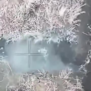 Three Ukrainian soldiers enter a trench and get eliminated by Russian grenades and gunfire