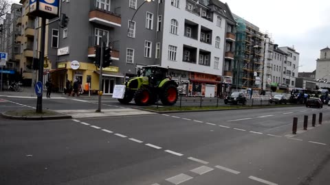 Farmers On Strike in Germany and the Farmers demonstrated in Berlin