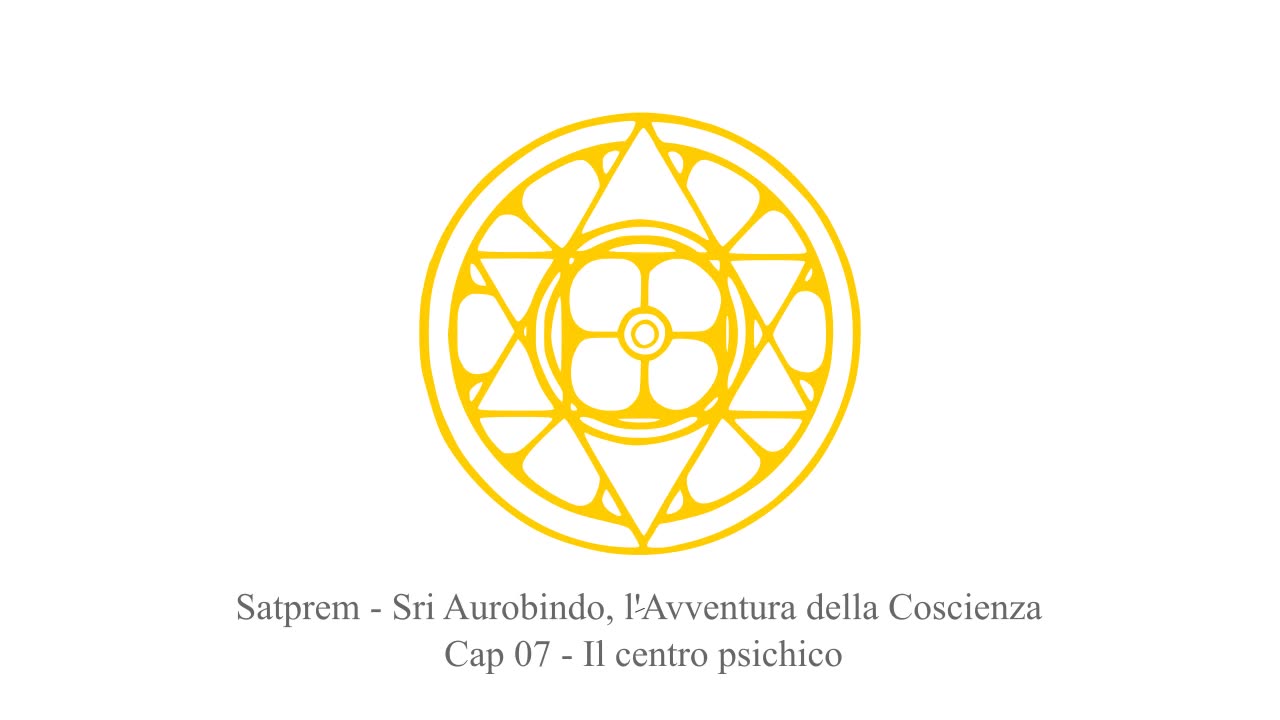 Satprem - Sri Aurobindo, l'Avventura della Coscienza' Cap 07 - Il centro psichico