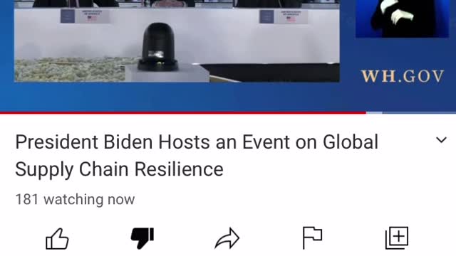 Wow! Joe Biden Holds Special Event at G20 on Supply Chain Resilience -- Only 181 Tune in to Watch it