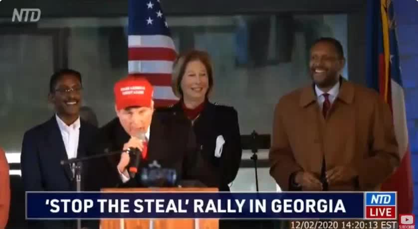 2020 Post Election Pep Rally Lin Wood and Sidney Powell