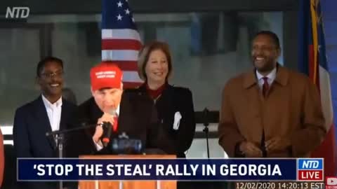 2020 Post Election Pep Rally Lin Wood and Sidney Powell