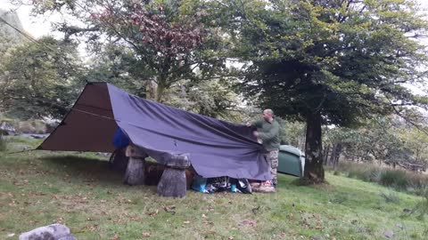 Resetting the tarp