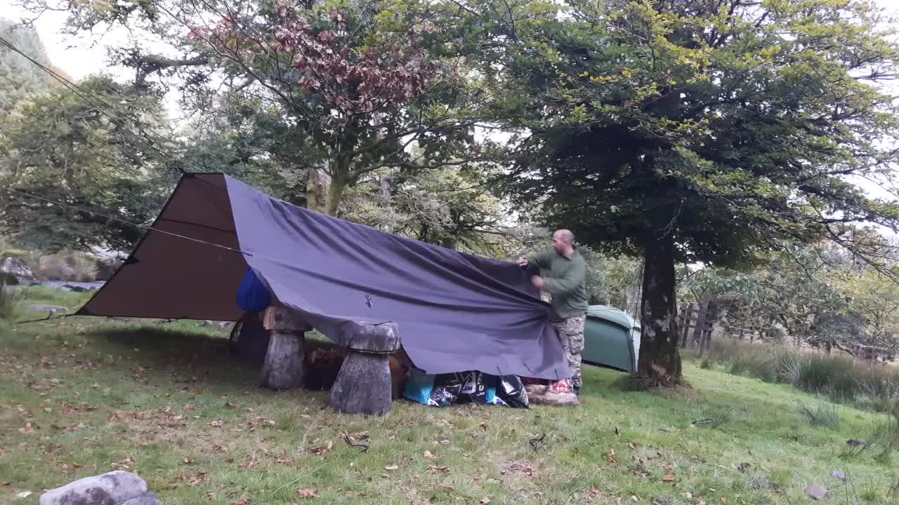 Resetting the tarp