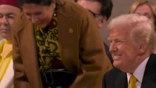 President Donald J. Trump with world leaders and heads of state at Notre Dame Cathedral