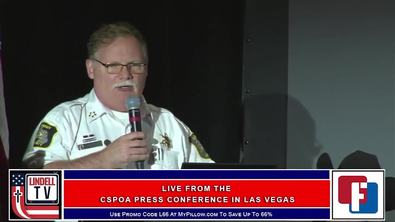 Sheriff Dar Leaf at CSPOA Convention in Las Vegas, NV