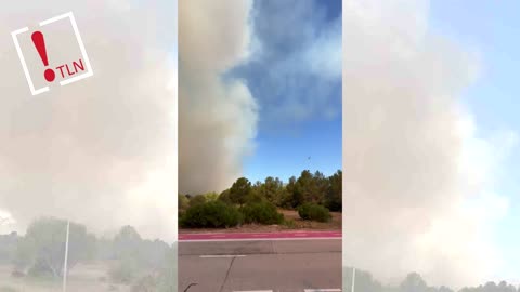 Cortada la A7 por un incendio en Miami Playa, Tarragona