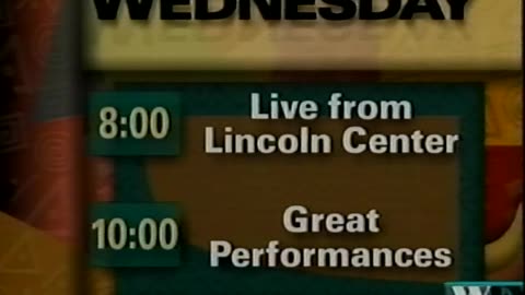 October 20, 1993 - WFYI Promo for 'Live from Lincoln Center' & 'Great Performances'