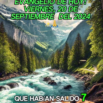 🙏✨¡Descubre el Evangelio de HOY! Viernes, 20 de Septiembre del 2024 ✨🙏