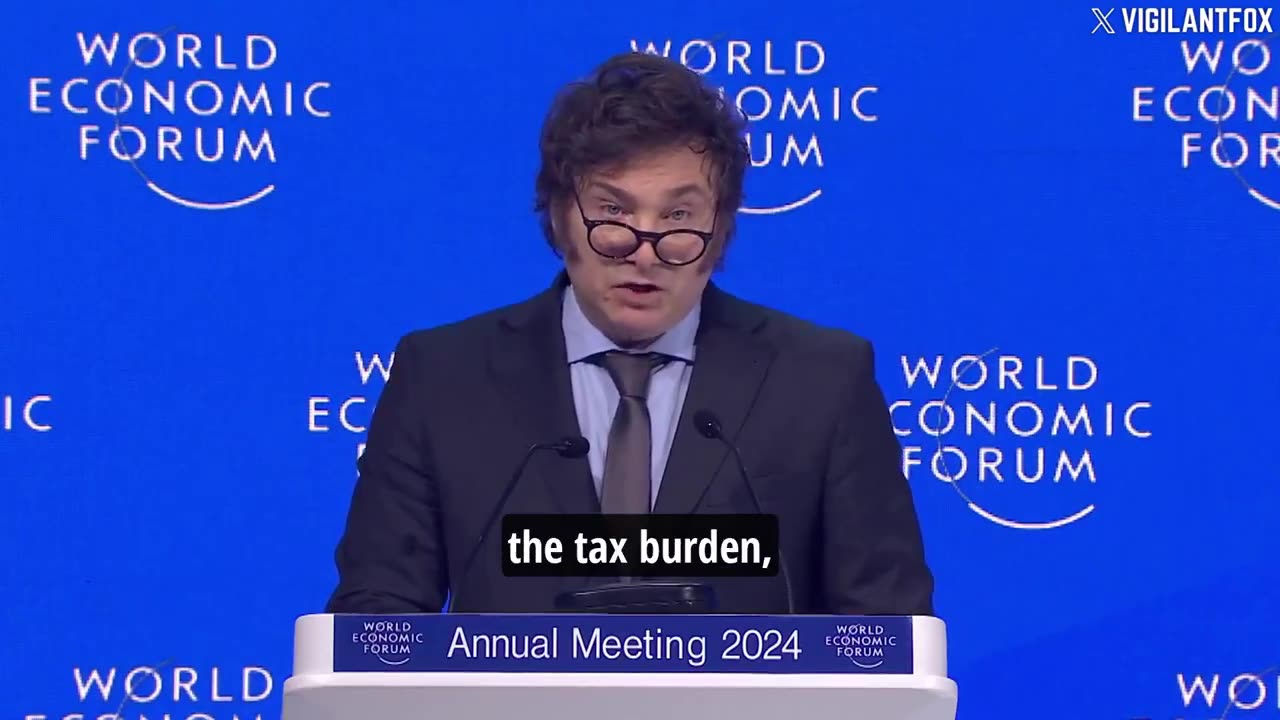 President of Argentina Javier Milei At the WEF Forum Part #2