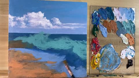 How to Paint Waves / Acrylic Painting / Correa Art