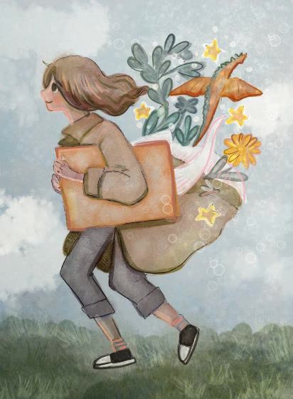 I'm drawing a picture for my book.