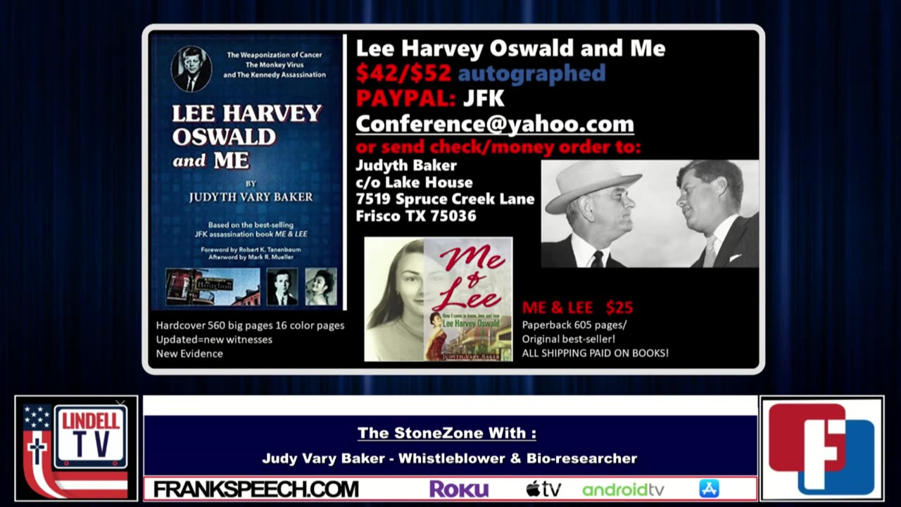 Lee Harvey Oswald's Former Lover Judyth Vary Baker Joins Roger Stone In The StoneZONE