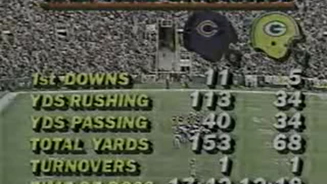 1985 Week 9 Bears vs Packers