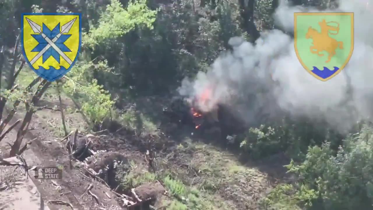 Several units of Russian armored vehicles attempted to break through the P1