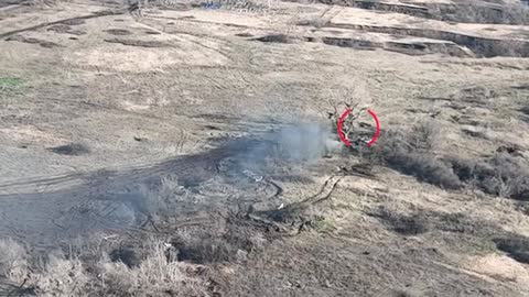 Two Russian T 80BV tanks destroyed after their ammunition ignited after artillery strikes