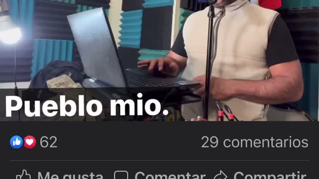 Pueblo mio— el patriota , Micky Toribio, interpreta