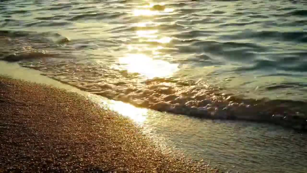 Video of beach waves _ Beach view _ Beautiful view of the beach sunset