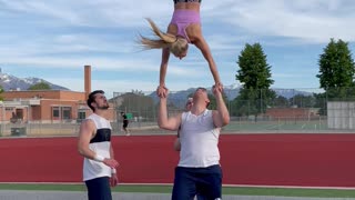 Ankle Rolls During Cheer Stunt