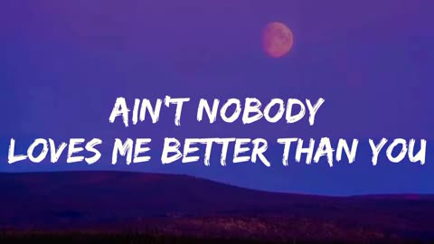 Felix Jaehn FT. Jasmine Thompson-Ain't Nobody (Loves Me Better¥(Lyrics Video)
