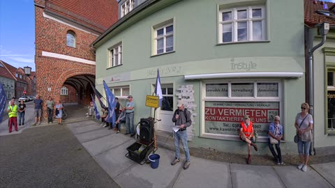 Marktplatz Grimmen - ein weiterer Redner mit harter Kost, wie er sagt 05-08-2024