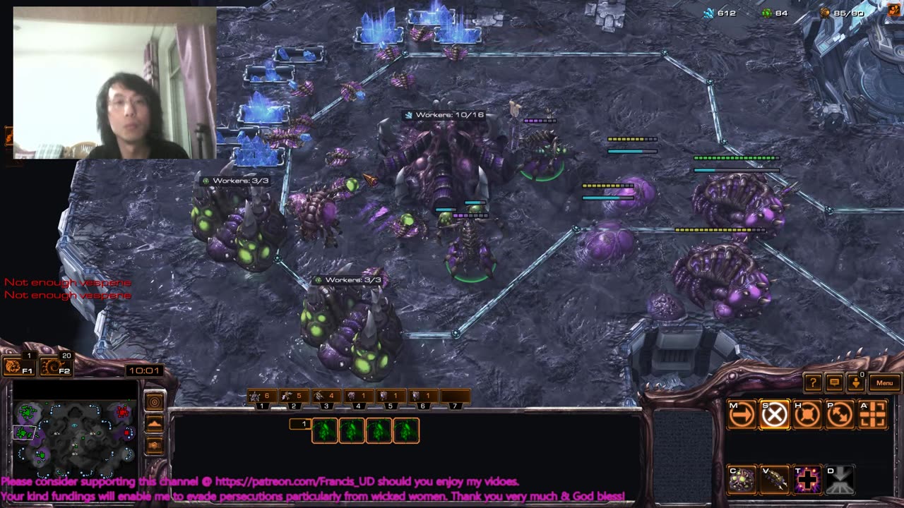 starcraft2 zvz on equilibrium 1st game after another visit to my psychiatrist