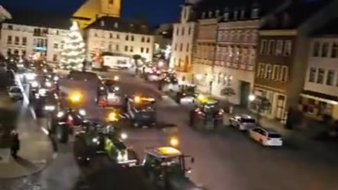 German farmers protesting gov stupid laws
