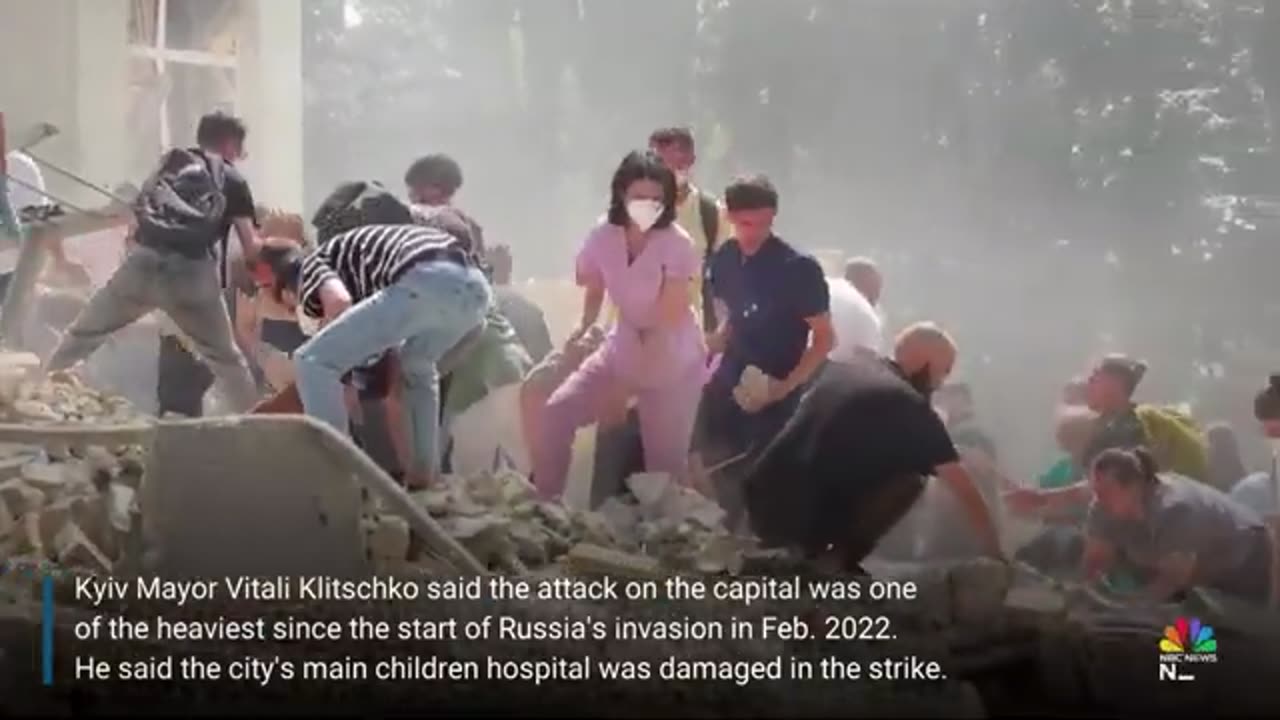 Kyiv children's hospital hit as Russia launches multiple missile attacks NBC News