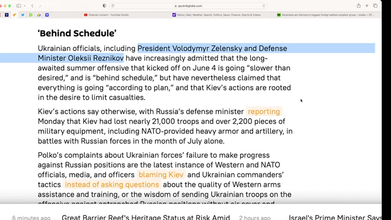 There's "No" Ukrainian counteroffensive. Definition unmet. Retired Polish Special Forces General.