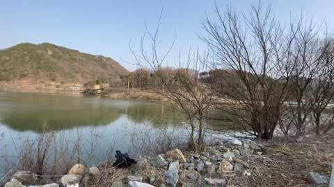 [Morning] Scenery of Chubu-myeon, Geumsan-gun, South Korea(Sungam Reservoir)