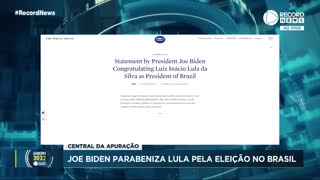 Joe Biden parabeniza Lula pela eleição no Brasil