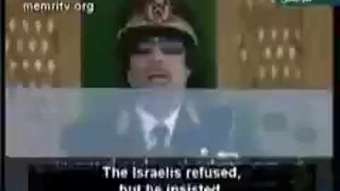 Muammar Gaddafi Israel killed JFK