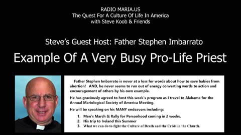 Example of a Very Busy Pro-Life Priest