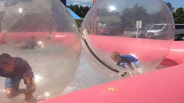 Human Hamster Ball Fun!