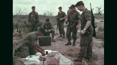 Traditional Thanksgiving Day Turkey Enjoyed by Special Forces in Vietnam November 22 1966