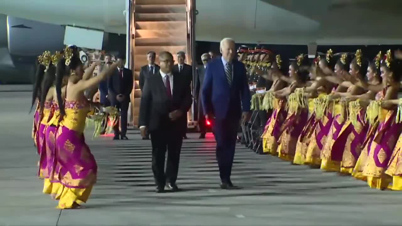 US President Joe Biden touches down in Bali for G20 summit