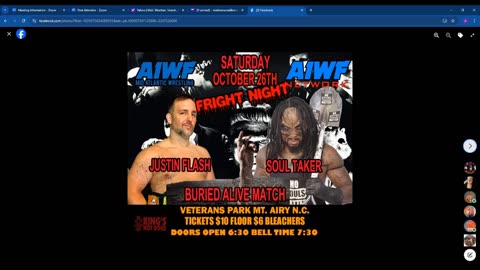 AIWF Ringside Wrestling special edition October 22nd 2024